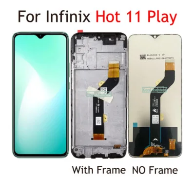 Tecno Hot 11 Play Çıtalı Ekran Dokunmatik Siyah Orijinal
