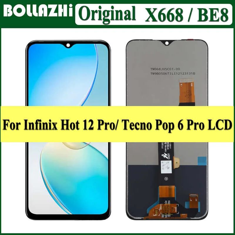 Tecno Hot 12 Ekran Dokunmatik Orijinal Çıtasız Ürün (Çerçevesiz)