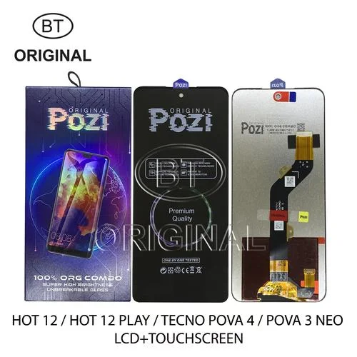 Tecno Hot 12 Ekran Dokunmatik Orijinal Çıtasız Ürün (Çerçevesiz)