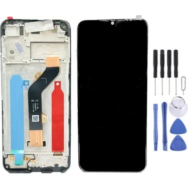 Tecno Hot 12 Pro Çıtalı Ekran Dokunmatik Siyah Orijinal