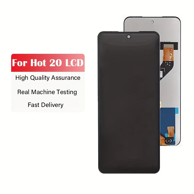 Tecno Hot 20 Play Çıtalı Ekran Dokunmatik Siyah Orijinal
