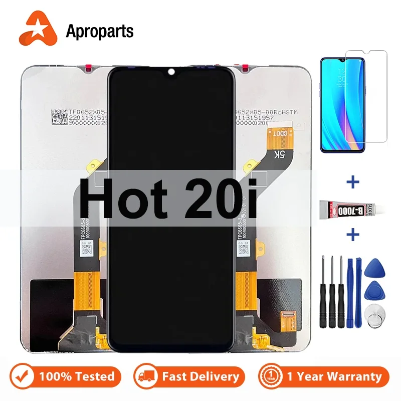 Tecno Hot 20i Ekran Dokunmatik Orijinal Çıtasız Ürün (Çerçevesiz)