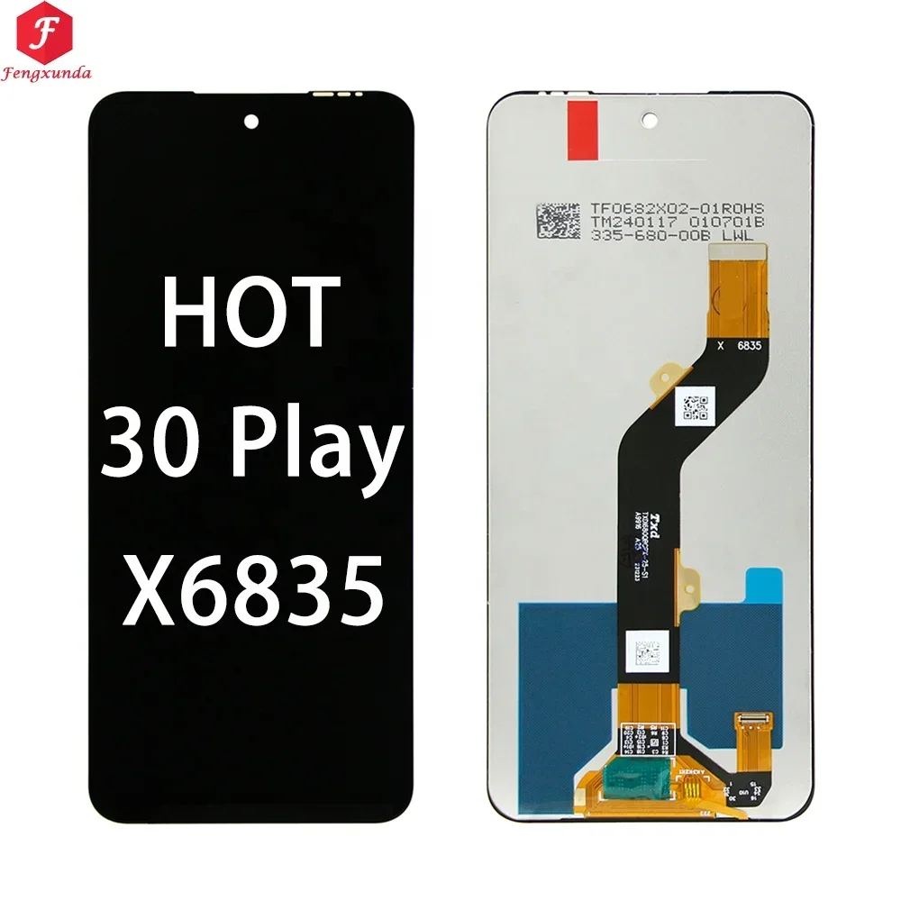 Tecno Hot 30 Play Ekran Dokunmatik Orijinal Çıtasız Ürün (Çerçevesiz)