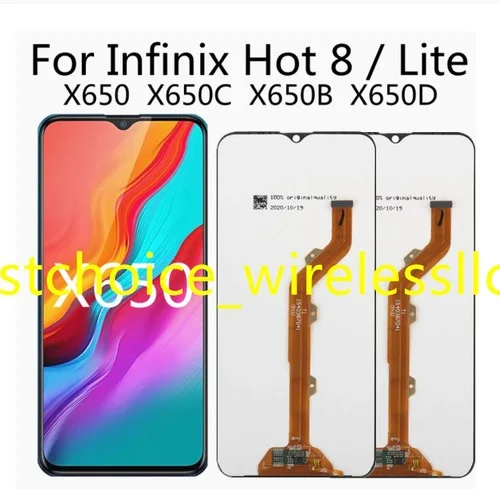 Tecno Hot 8 Ekran Dokunmatik Orijinal Çıtasız Ürün (Çerçevesiz)