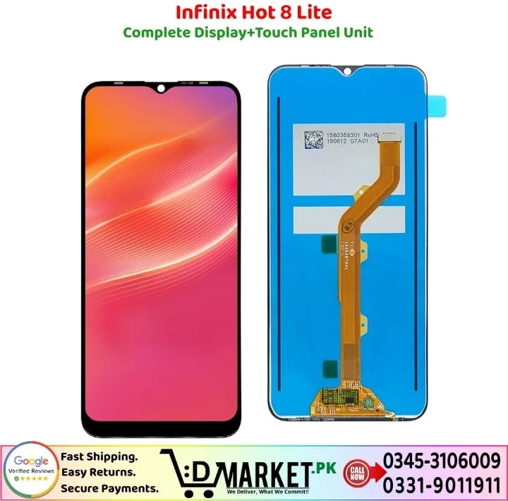 Tecno Hot 8 Lite Ekran Dokunmatik Orijinal Çıtasız Ürün (Çerçevesiz)