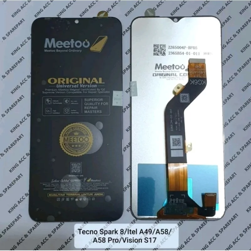 Tecno itel A58 Pro Ekran Dokunmatik Orijinal Çıtasız Ürün (Çerçevesiz)