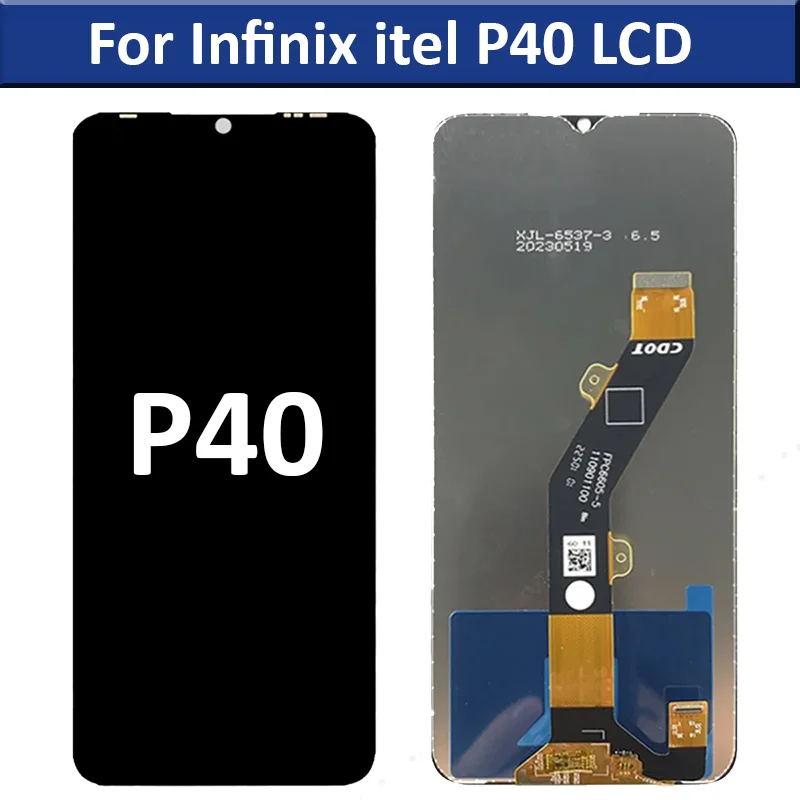 Tecno itel P40 Ekran Dokunmatik Orijinal Çıtasız Ürün (Çerçevesiz)