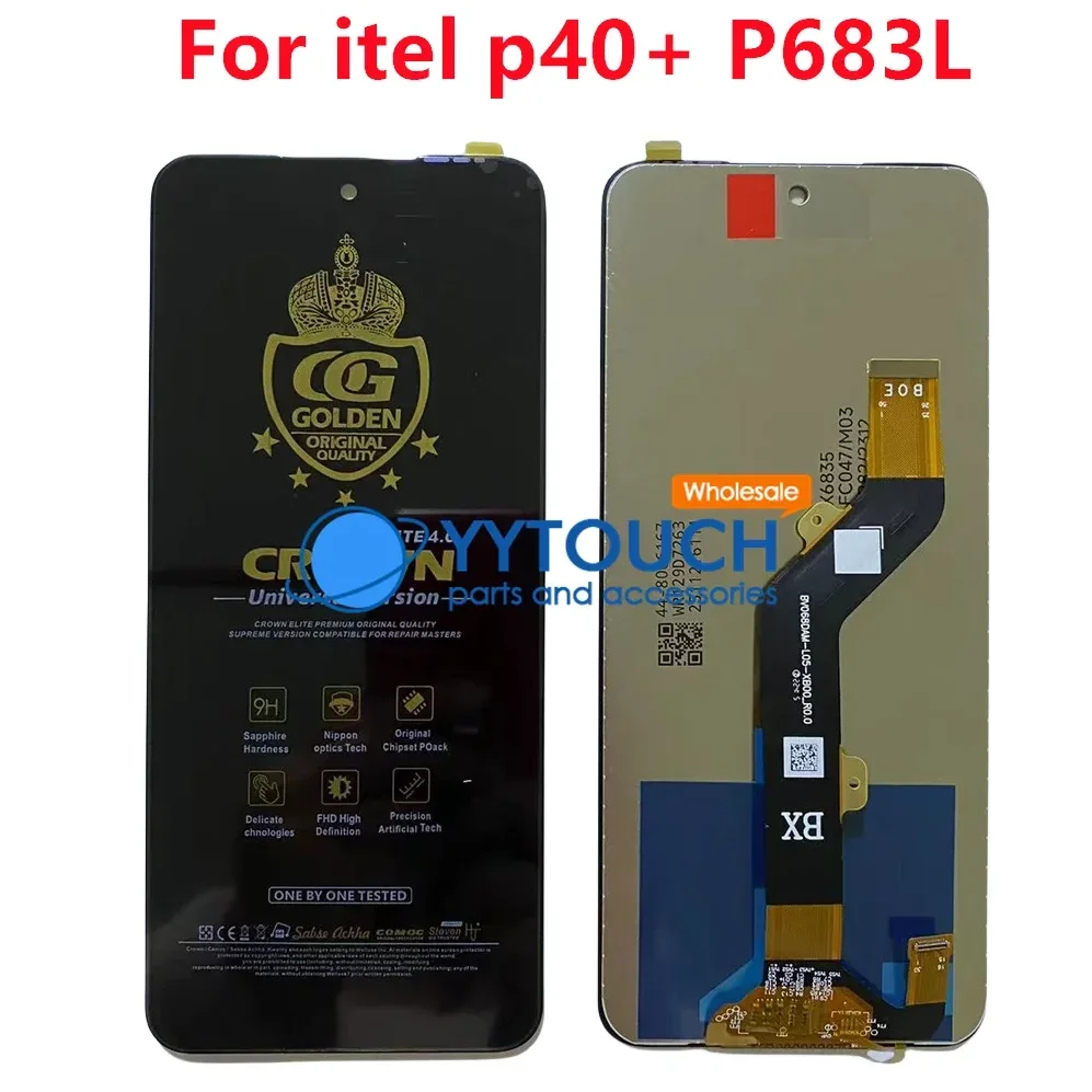 Tecno itel P40 Plus Ekran Dokunmatik Orijinal Çıtasız Ürün (Çerçevesiz)