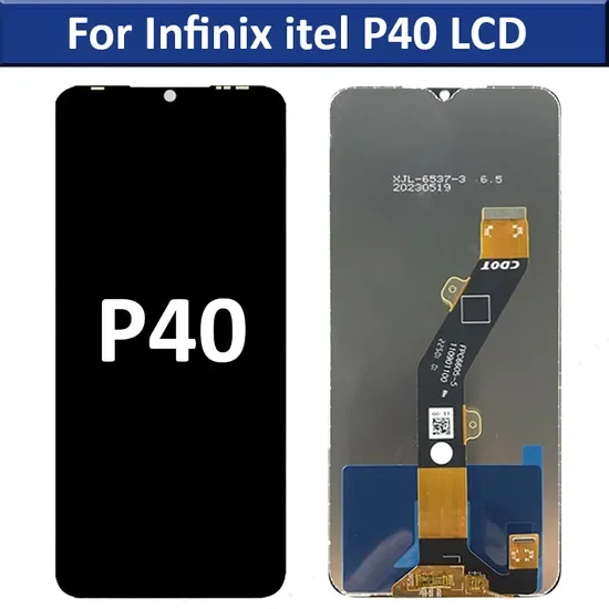 Tecno itel P40 Plus Ekran Dokunmatik Orijinal Çıtasız Ürün (Çerçevesiz)