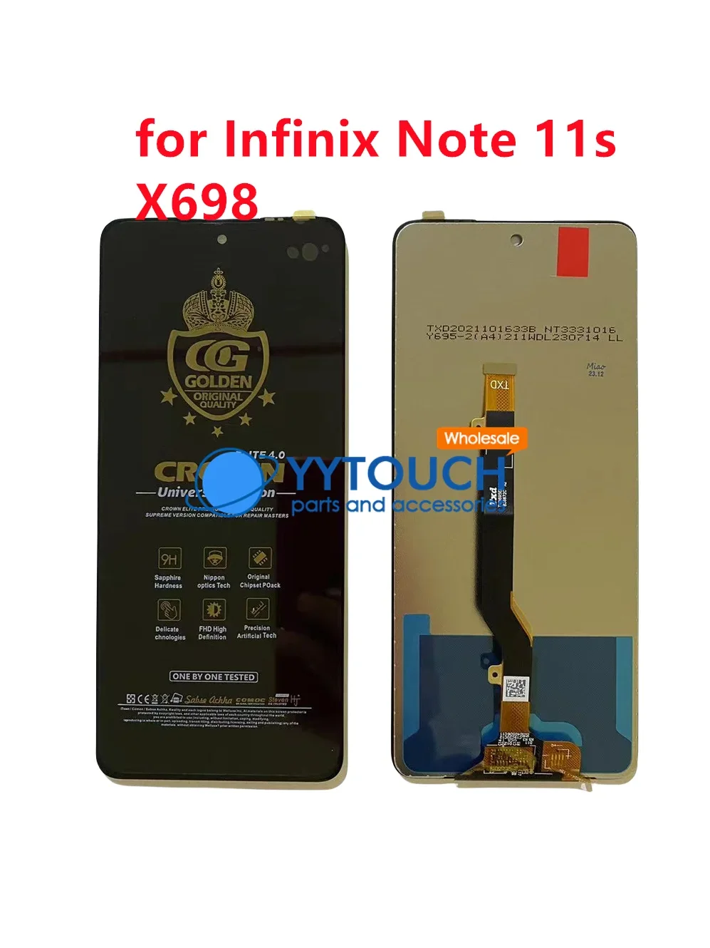 Tecno itel P40 Plus Ekran Dokunmatik Orijinal Çıtasız Ürün (Çerçevesiz)