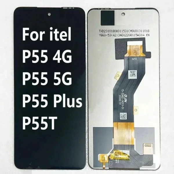 Tecno itel P55 Plus Ekran Dokunmatik Orijinal Çıtasız Ürün (Çerçevesiz)