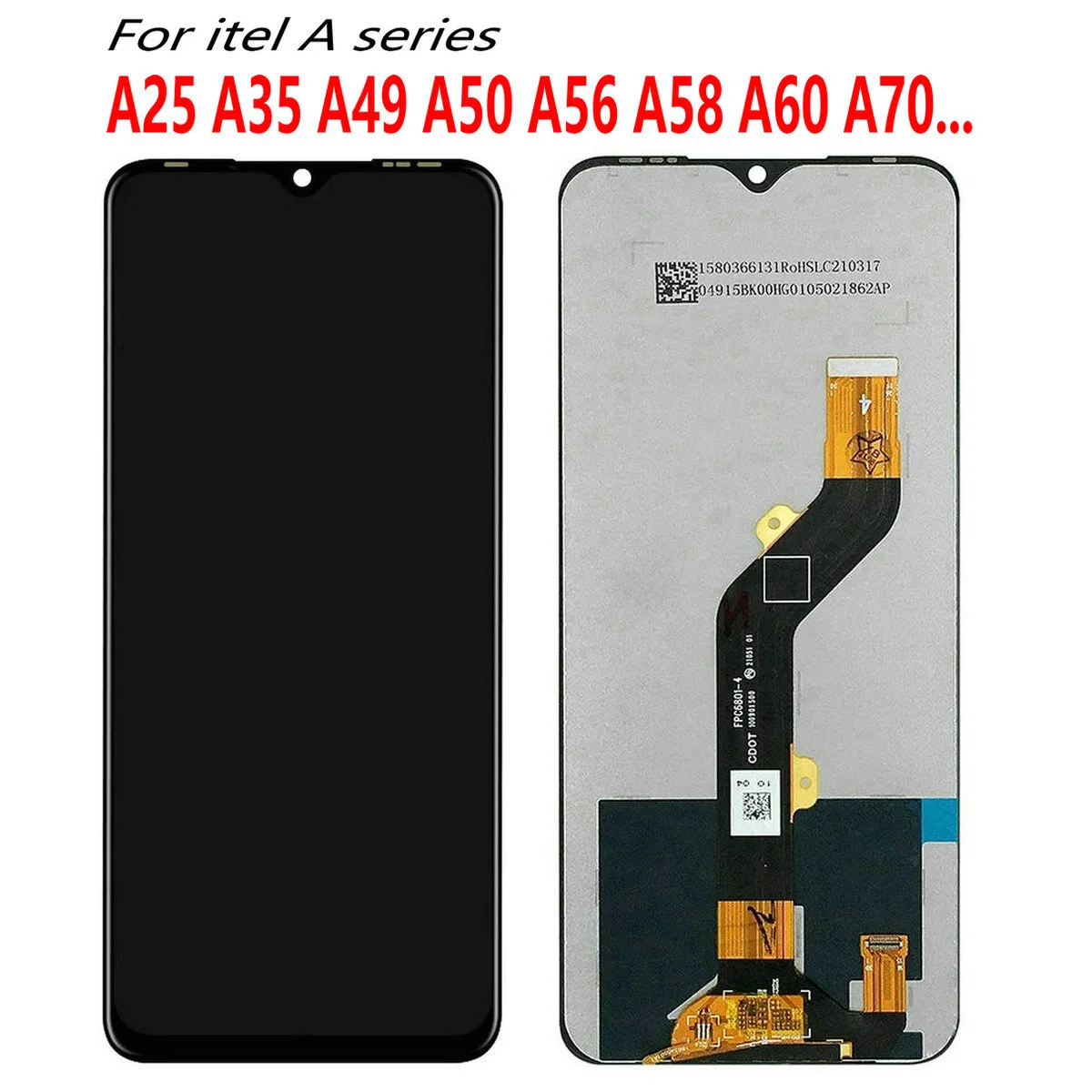 Tecno itel Power 50 Ekran Dokunmatik Orijinal Çıtasız Ürün (Çerçevesiz)
