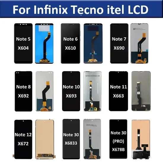 Tecno itel S24 Ekran Dokunmatik Orijinal Çıtasız Ürün (Çerçevesiz)