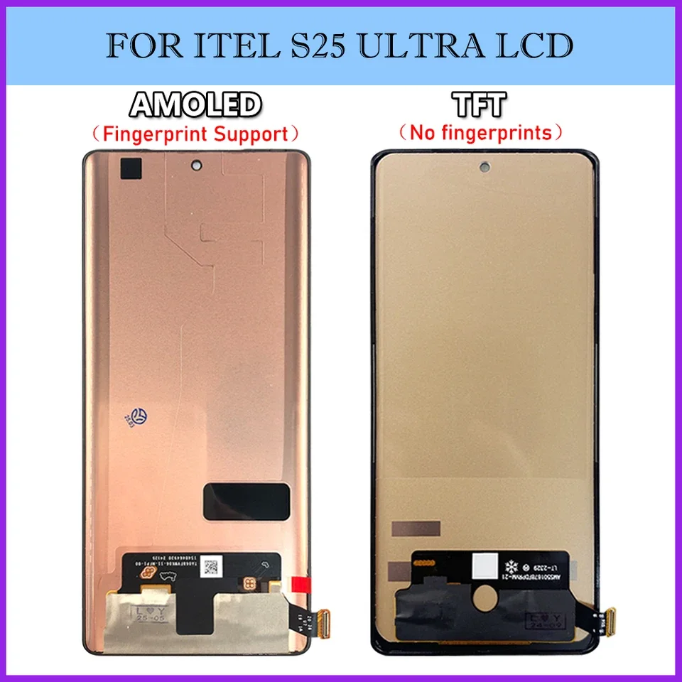 Tecno itel S25 Ultra Ekran Dokunmatik SOFT OLED Kalite Ekran Çıtasız (Çerçevesiz)