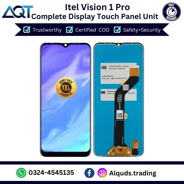 Tecno itel Vision 1 Pro Ekran Dokunmatik Orijinal Çıtasız Ürün (Çerçevesiz)