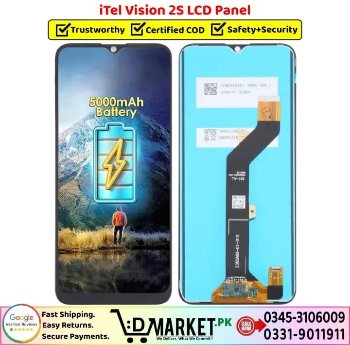 Tecno itel Vision 2S Ekran Dokunmatik Orijinal Çıtasız Ürün (Çerçevesiz)