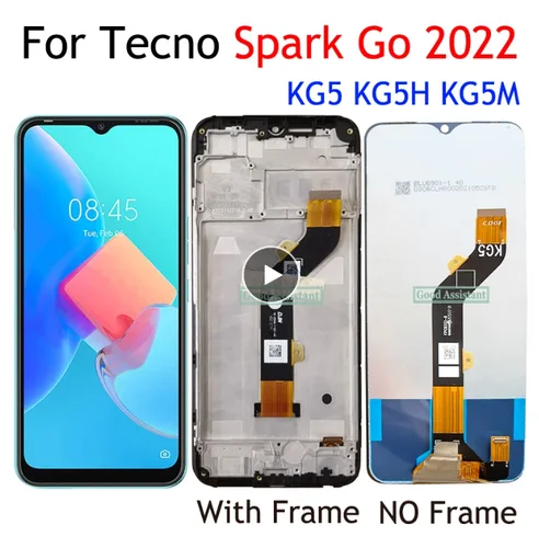 Tecno Kg5 Ekran Dokunmatik Orijinal Çıtasız Ürün (Çerçevesiz)