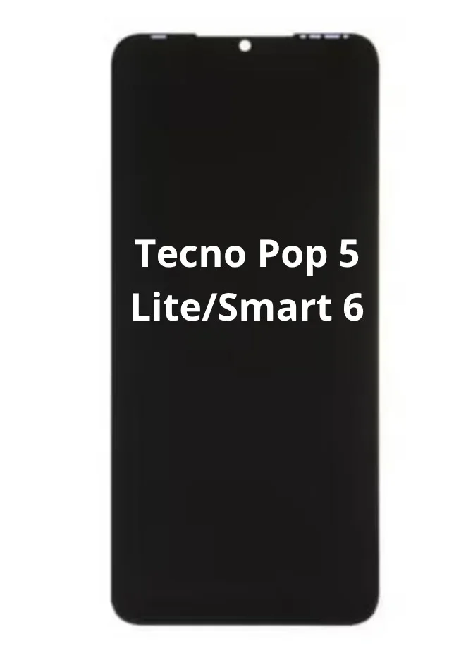 Tecno Pocop 5LİTE Çıtalı Ekran Dokunmatik Siyah SOFT OLED Kalite Ekran