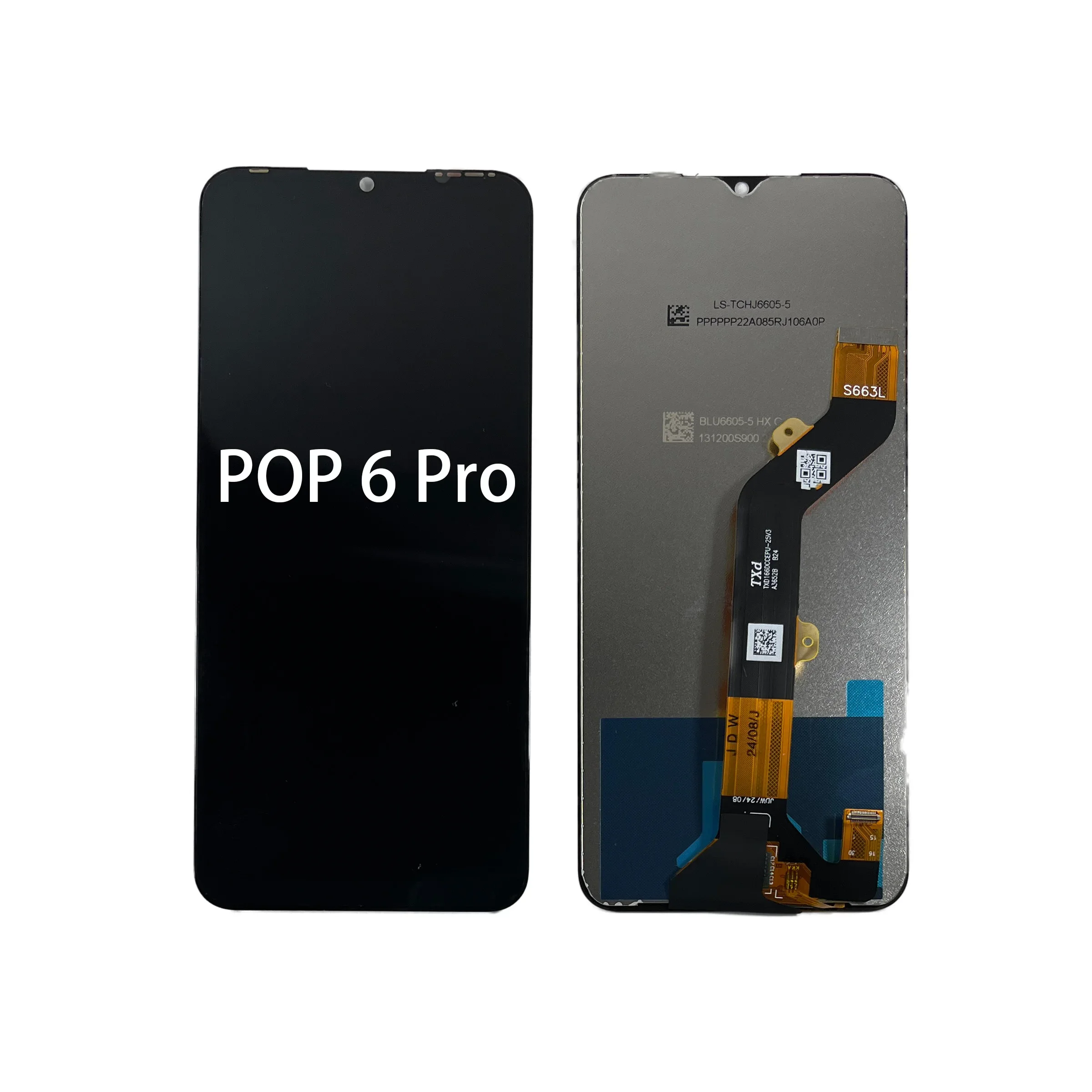 Tecno Pocop 6 Pro Ekran Dokunmatik Orijinal Çıtasız Ürün (Çerçevesiz)