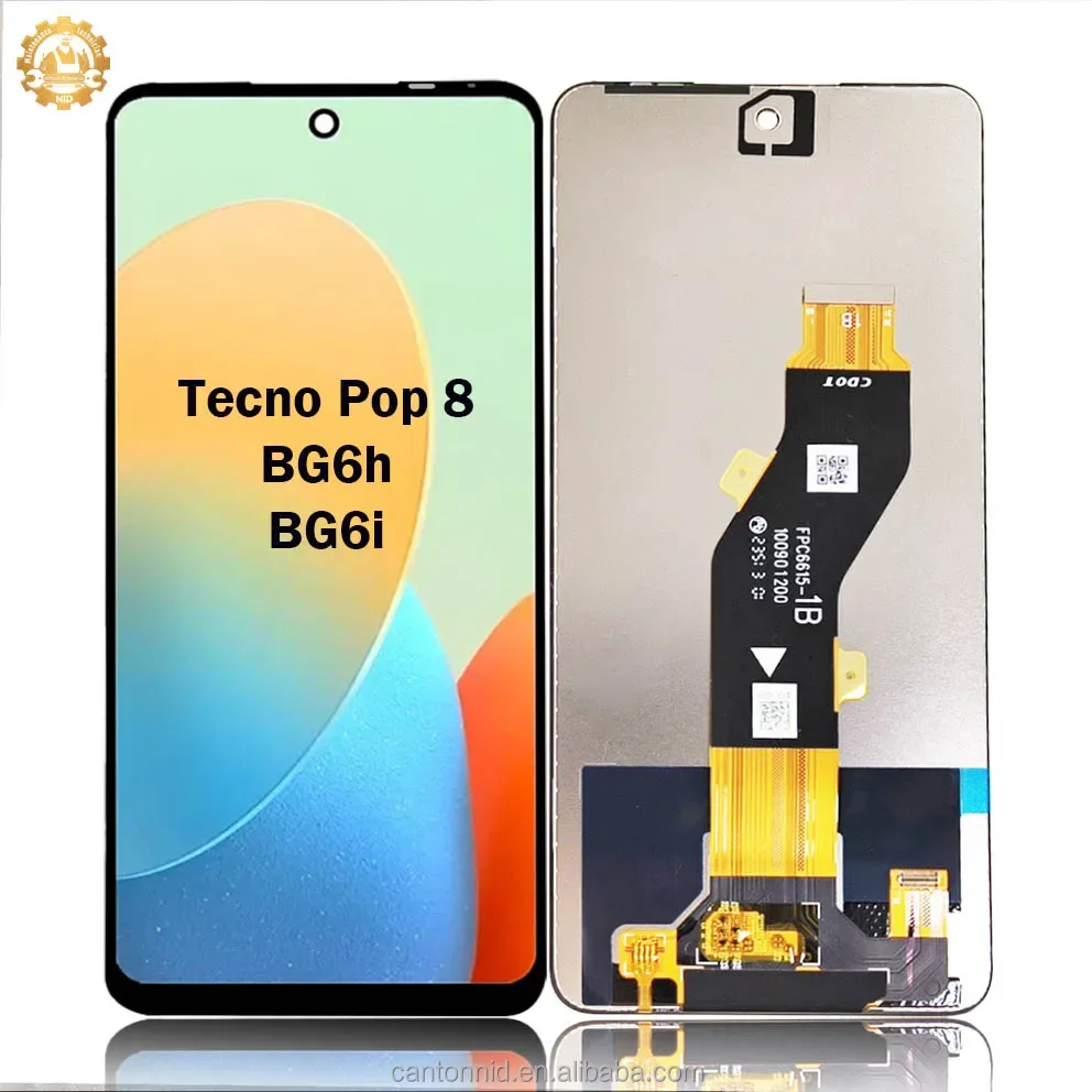 Tecno Pop 8 Ekran Dokunmatik Orijinal Çıtasız Ürün (Çerçevesiz)