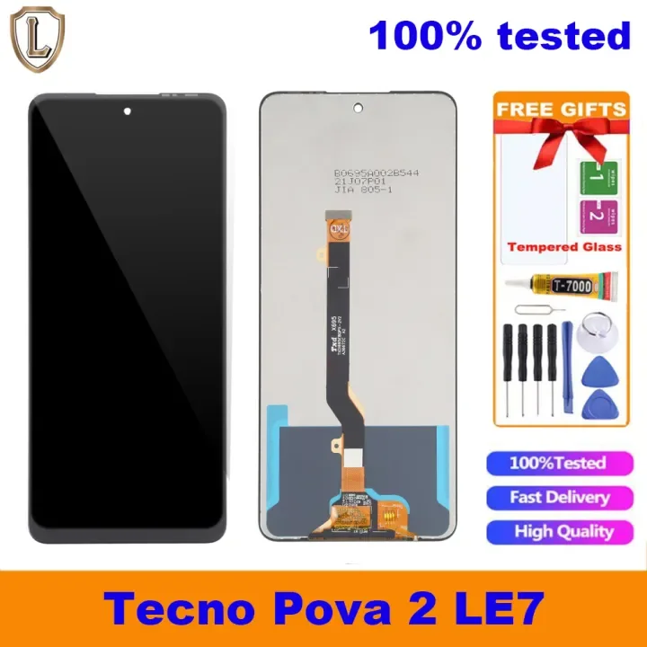 Tecno Pova 2 Ekran Dokunmatik Orijinal Çıtasız Ürün (Çerçevesiz)