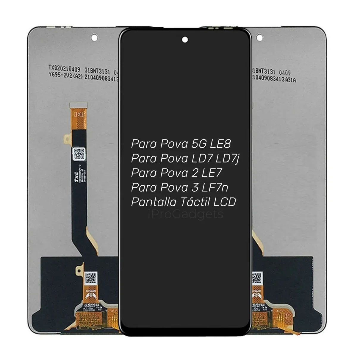 Tecno Pova 3 Ekran Dokunmatik Orijinal Çıtasız Ürün (Çerçevesiz)