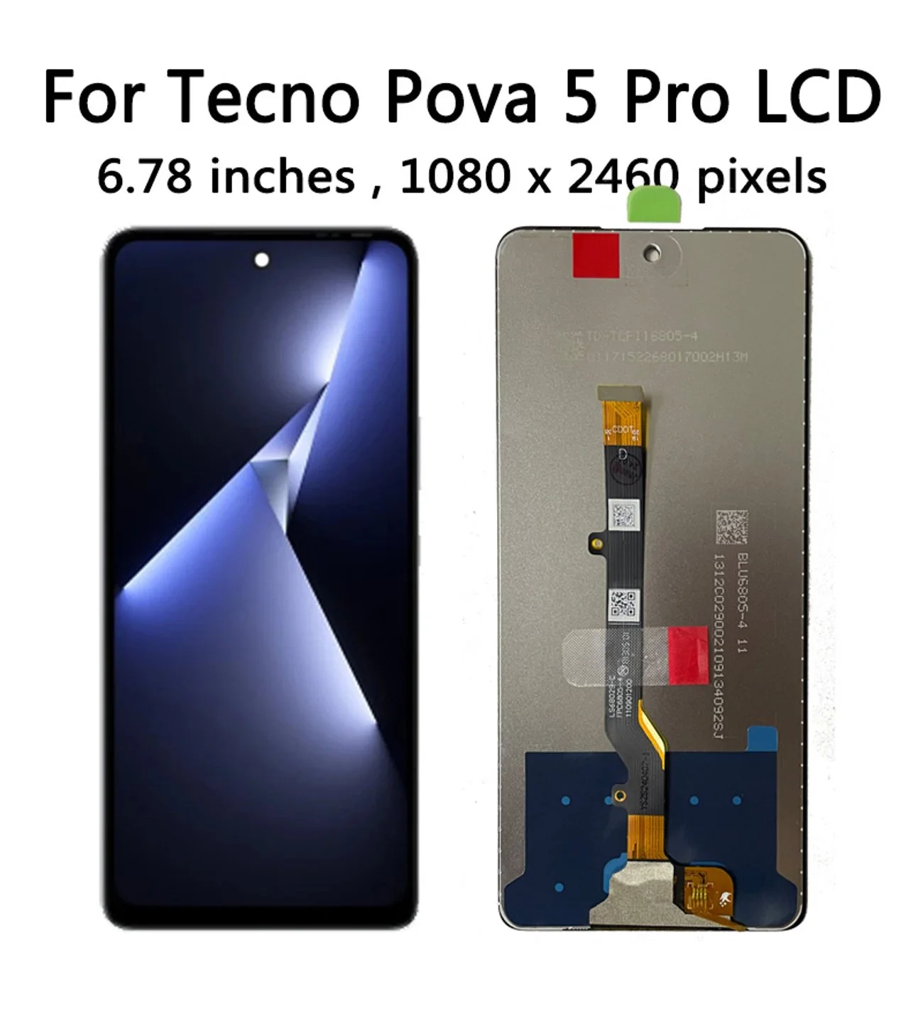 Tecno Pova 5 Pro Ekran Dokunmatik Orijinal Çıtasız Ürün (Çerçevesiz)