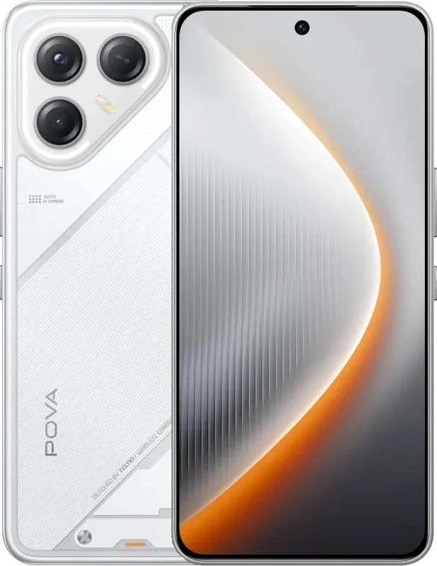 Tecno Pova 7 Ultra 5G Çıtalı Ekran Dokunmatik Silver SOFT OLED Kalite Ekran