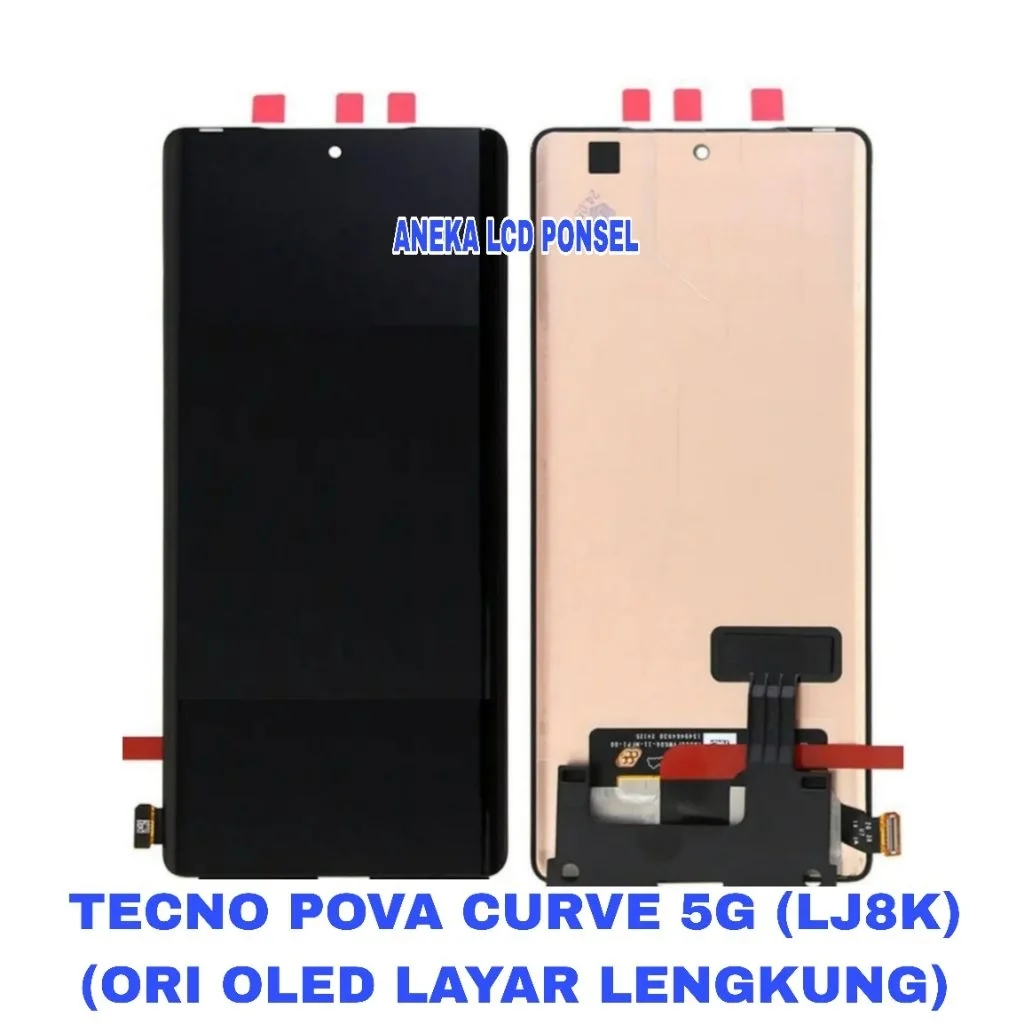 Tecno Pova Curve 5G Çıtalı Ekran Dokunmatik Kirmizi SOFT OLED Kalite Ekran