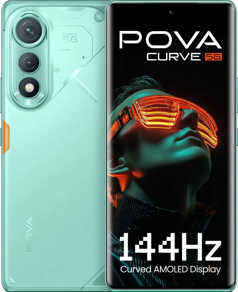 Tecno Pova Curve 5G Çıtalı Ekran Dokunmatik Yesil SOFT OLED Kalite Ekran