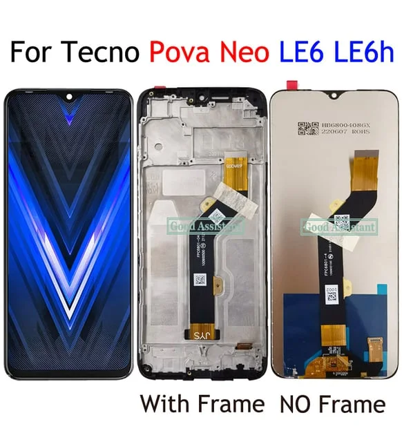Tecno Pova Neo Çıtalı Ekran Dokunmatik Siyah Orijinal