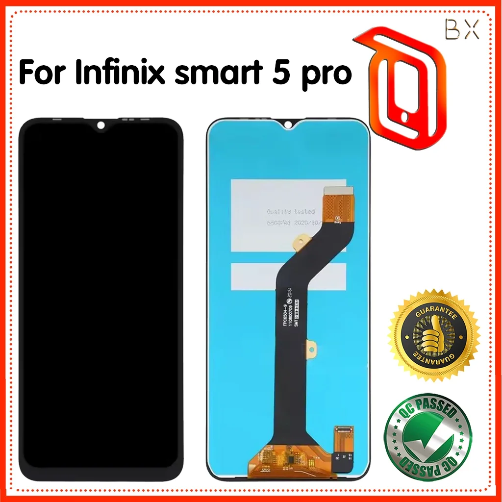Tecno Smart 5 Pro Ekran Dokunmatik Orijinal Çıtasız Ürün (Çerçevesiz)