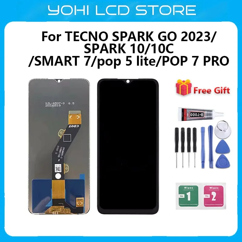 Tecno Smart 5 Pro Ekran Dokunmatik Orijinal Çıtasız Ürün (Çerçevesiz)