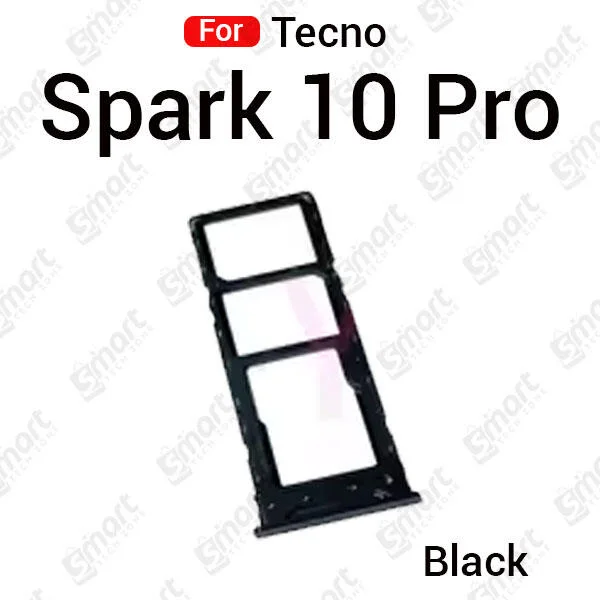Tecno Spark 10 Pro Sim Kart Tepsisi Siyah