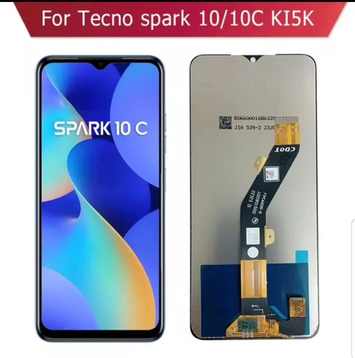 Tecno Spark 10C Ekran Dokunmatik Orijinal Çıtasız Ürün (Çerçevesiz)