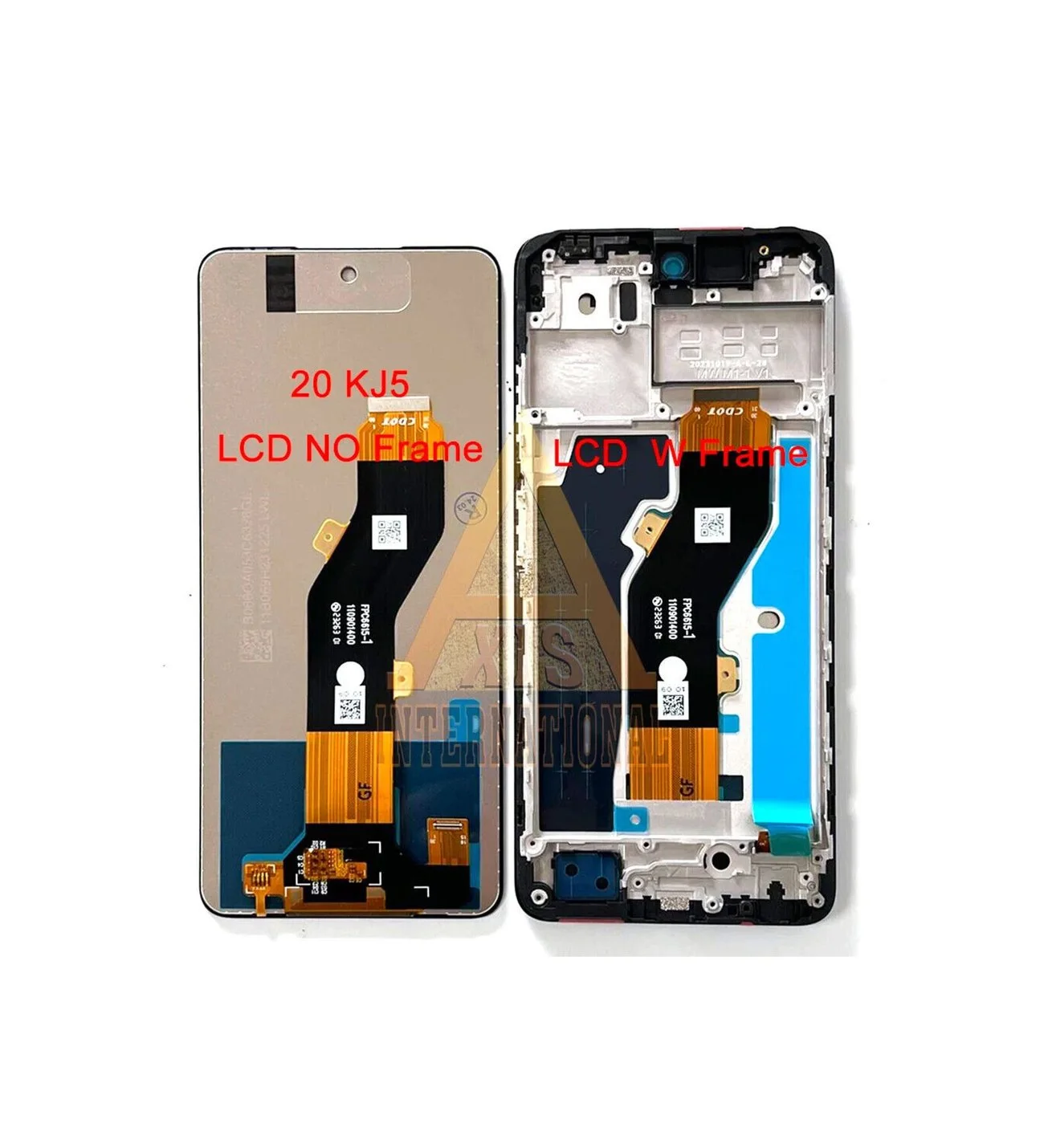 Tecno Spark 20 Çıtalı Ekran Dokunmatik Siyah Orijinal