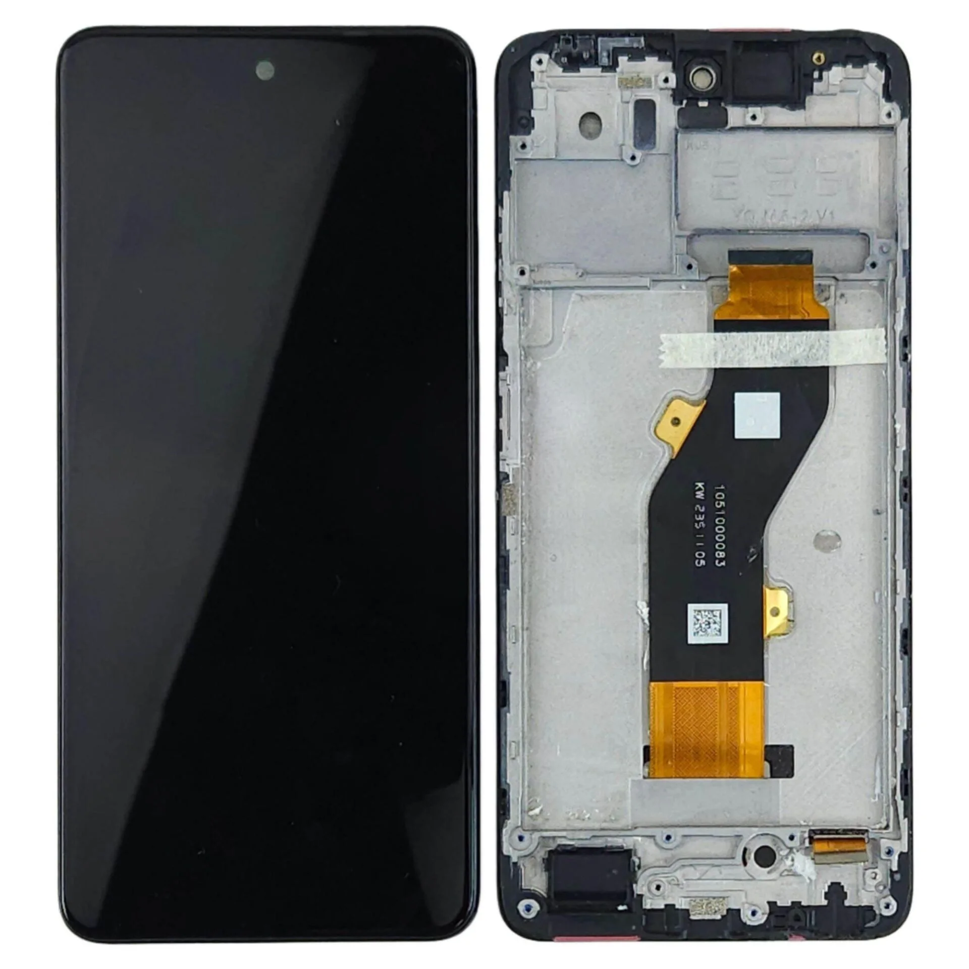 Tecno Spark 20C Çıtalı Ekran Dokunmatik Siyah Orijinal