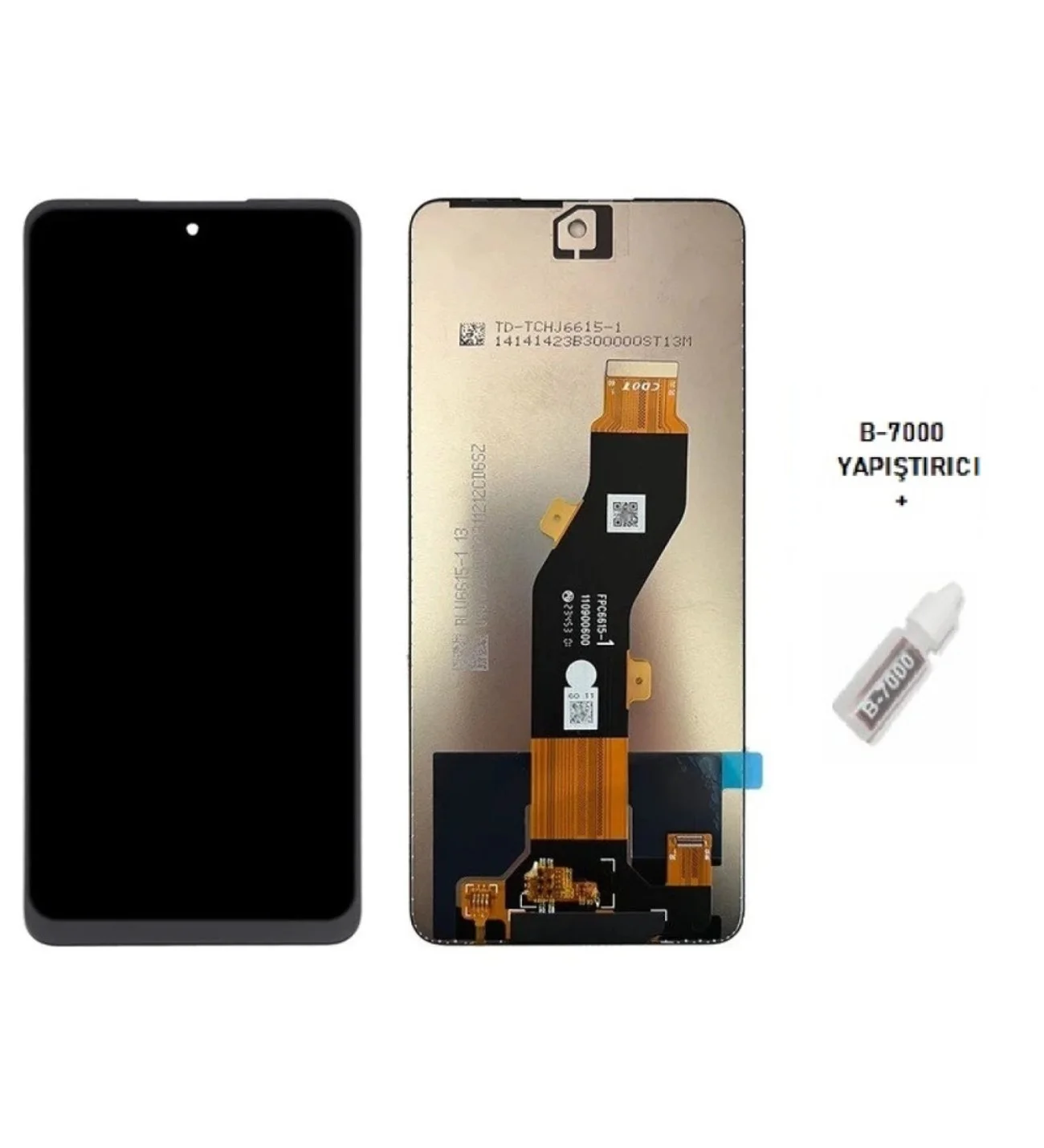 Tecno Spark 20C Ekran Dokunmatik Orijinal Çıtasız Ürün (Çerçevesiz)