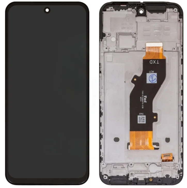 Tecno Spark 30 4G Çıtalı Ekran Dokunmatik Siyah Orijinal