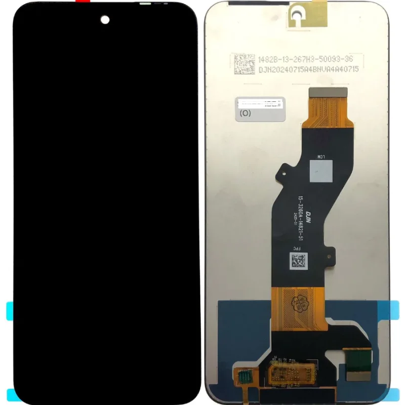 Tecno Spark 30 4G Çıtalı Ekran Dokunmatik Siyah Orijinal