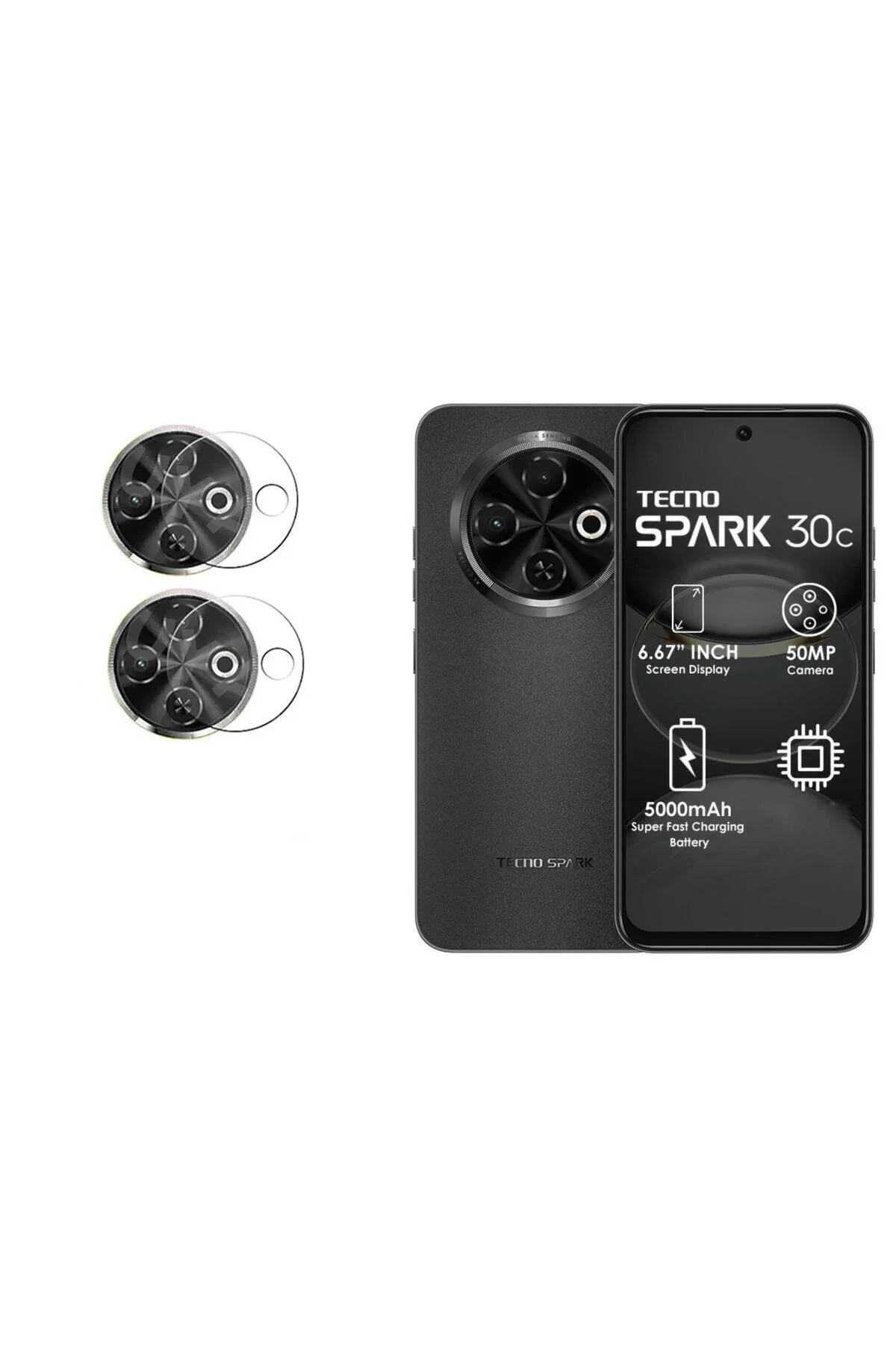 Tecno Spark 30C Kamera Camı