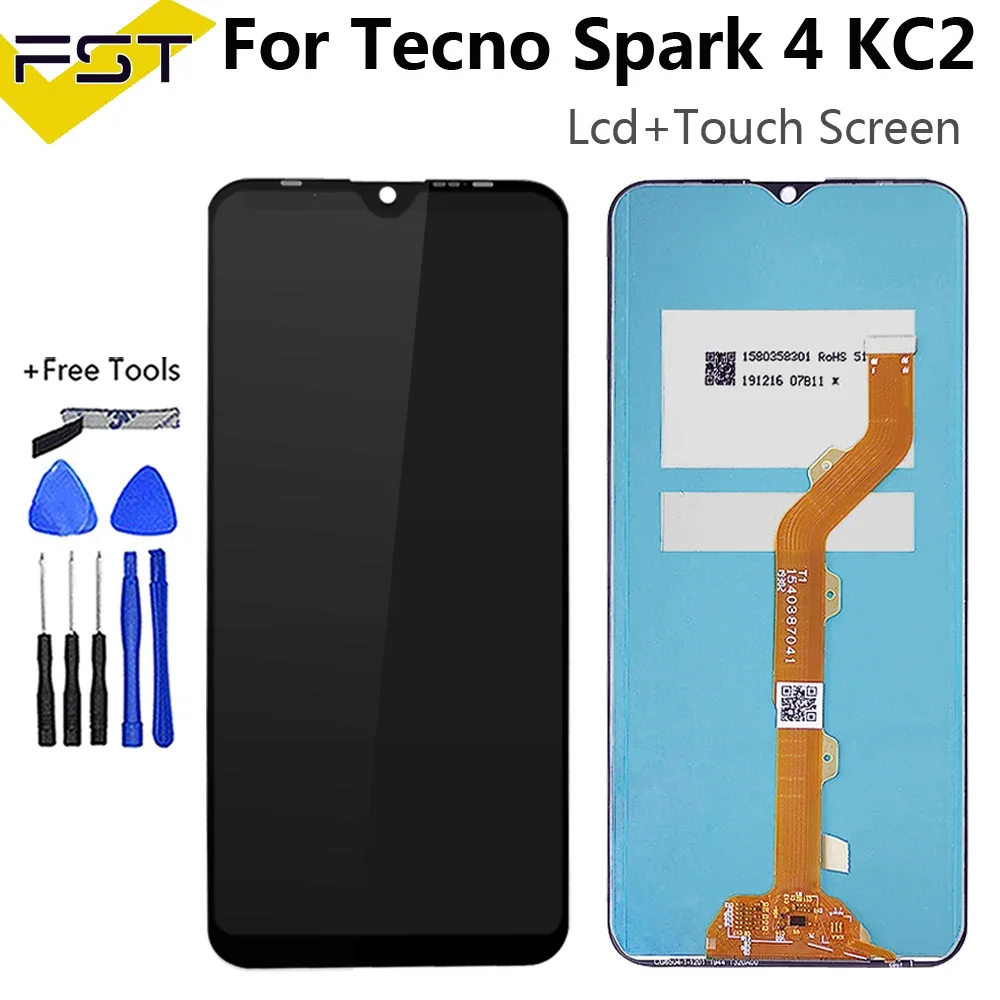 Tecno Spark 4 Ekran Dokunmatik Orijinal Çıtasız Ürün (Çerçevesiz)