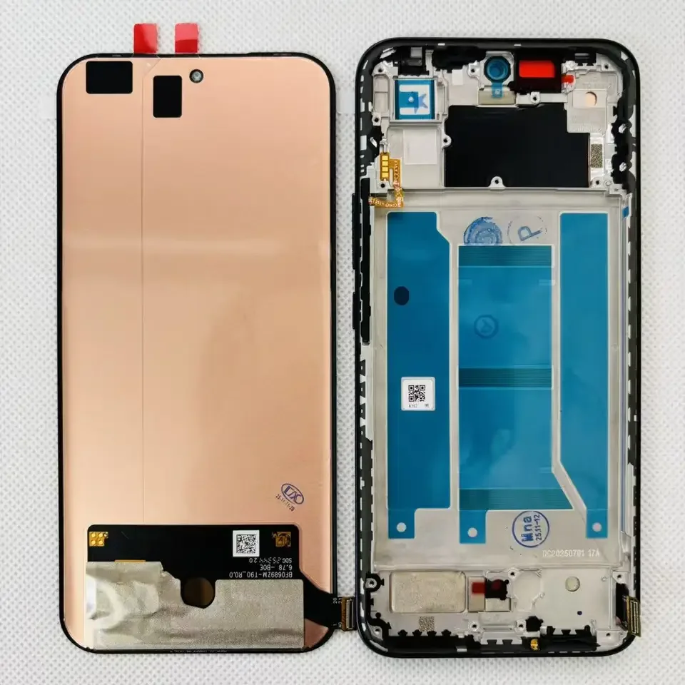 Tecno Spark 40 Pro Plus Çıtalı Ekran Dokunmatik Siyah SOFT OLED Kalite Ekran