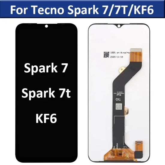 Tecno Spark 7T Ekran Dokunmatik Orijinal Çıtasız Ürün (Çerçevesiz)