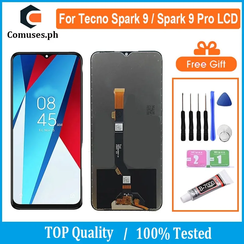Tecno Spark 9 Ekran Dokunmatik Orijinal Çıtasız Ürün (Çerçevesiz)