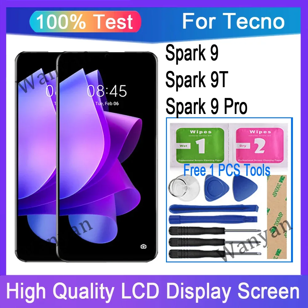 Tecno Spark 9 Ekran Dokunmatik Orijinal Çıtasız Ürün (Çerçevesiz)