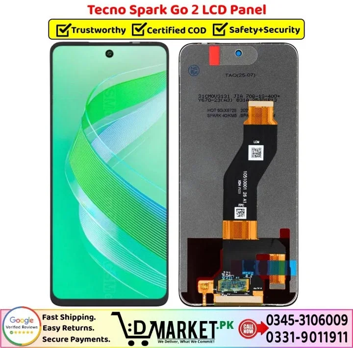 Tecno Spark Go 2 Ekran Dokunmatik Orijinal Çıtasız Ürün (Çerçevesiz)