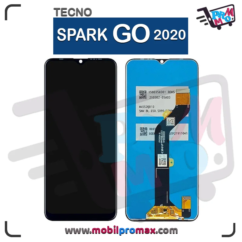 Tecno Spark Go 2020 Çıtalı Ekran Dokunmatik Siyah Orijinal