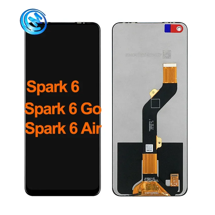 Tecno Spark Go 2020 Ekran Dokunmatik Orijinal Çıtasız Ürün (Çerçevesiz)