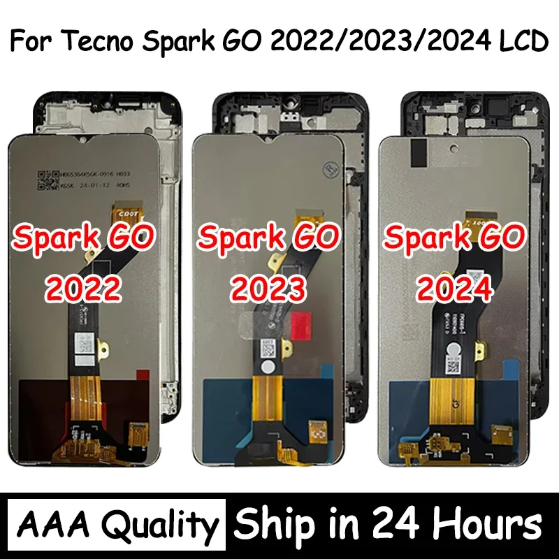 Tecno Spark Go 2022 Ekran Dokunmatik Orijinal Çıtasız Ürün (Çerçevesiz)